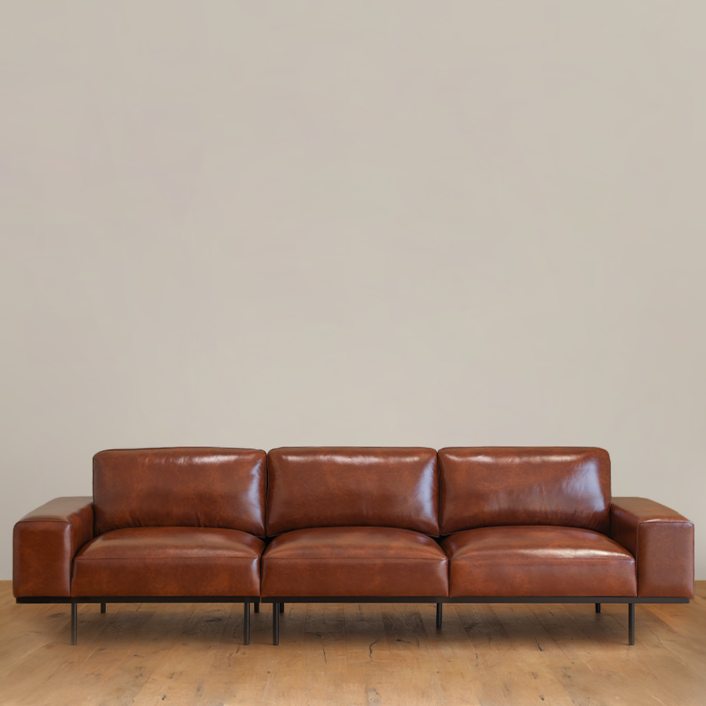 알플라 MR9 4인 가죽소파