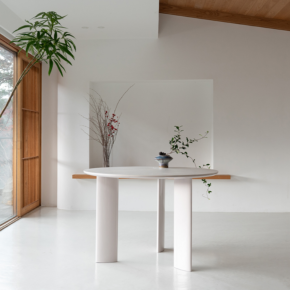 (페스타세일) 헨지디자인 비노 그랑 샌드 베이지 라운드 테이블