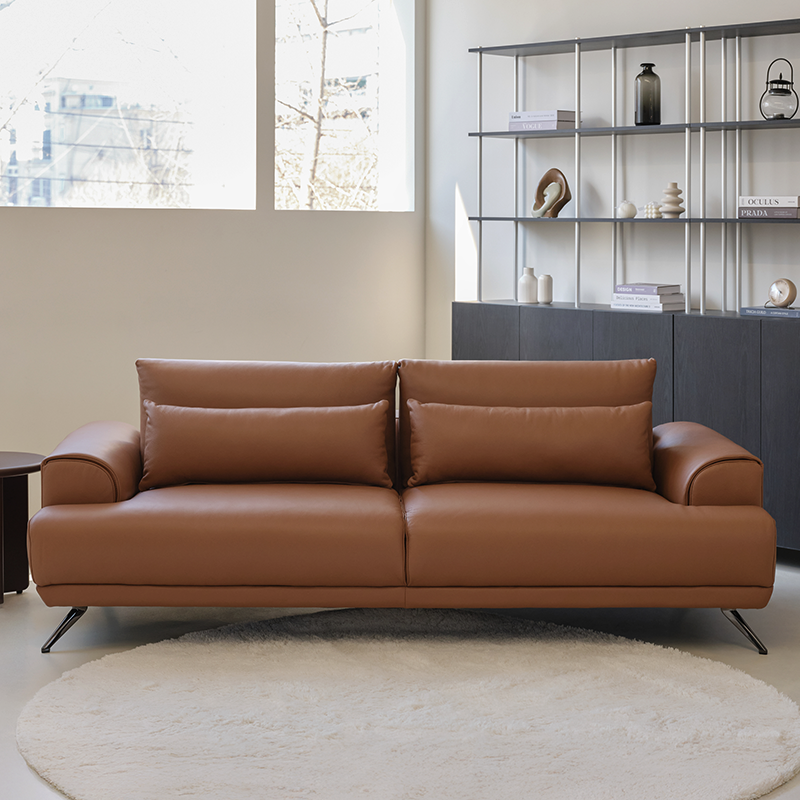 (2월특가) [파찌홈] 솔렌느 3인용 리프트업 가죽 소파 2colors