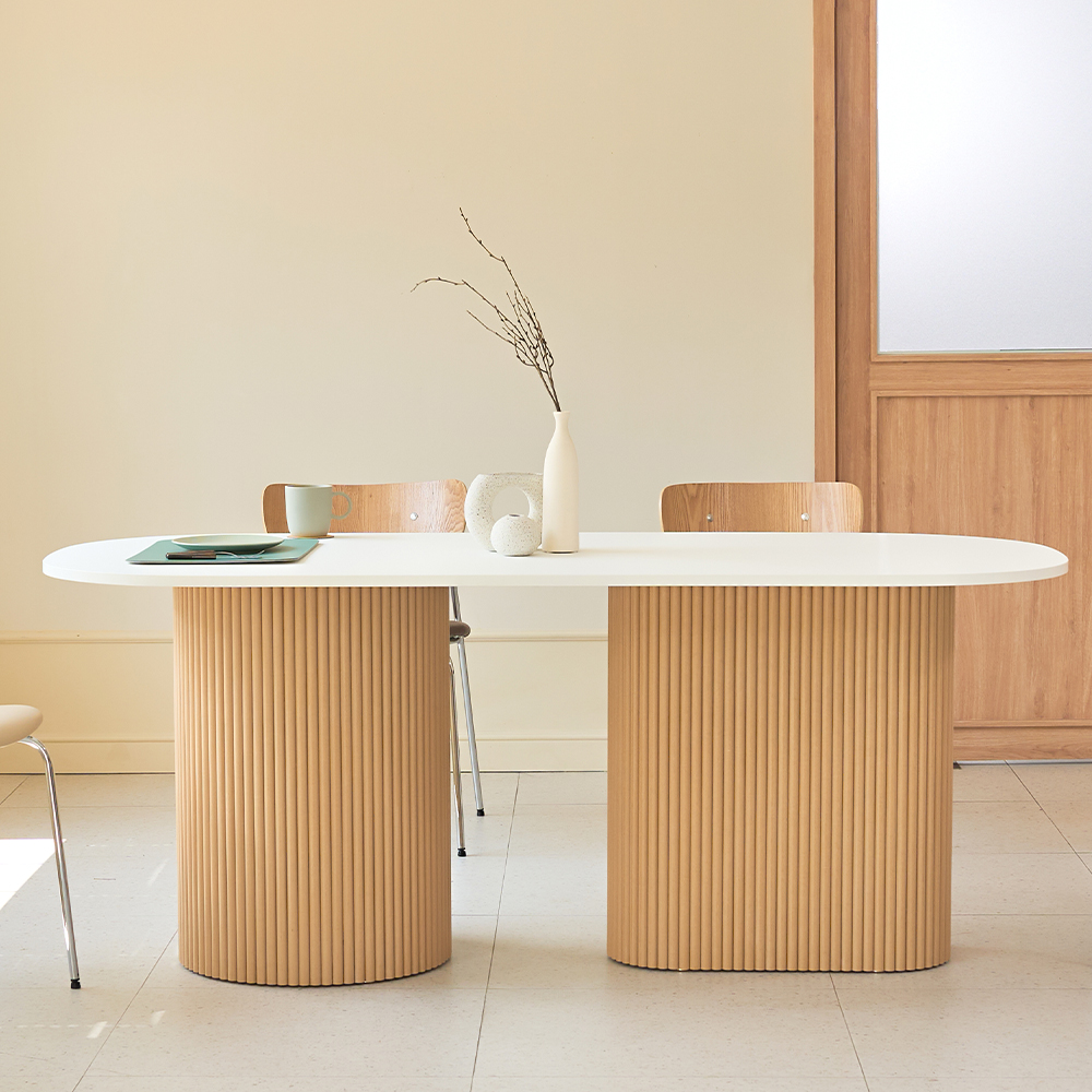 탄스 페닉스 템바보드 룽고 1800 내추럴 테이블