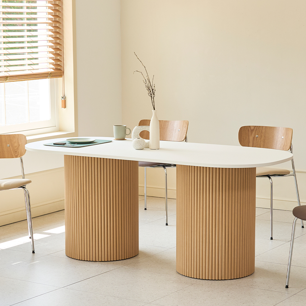 탄스 페닉스 템바보드 룽고 1800 TR 내추럴 테이블