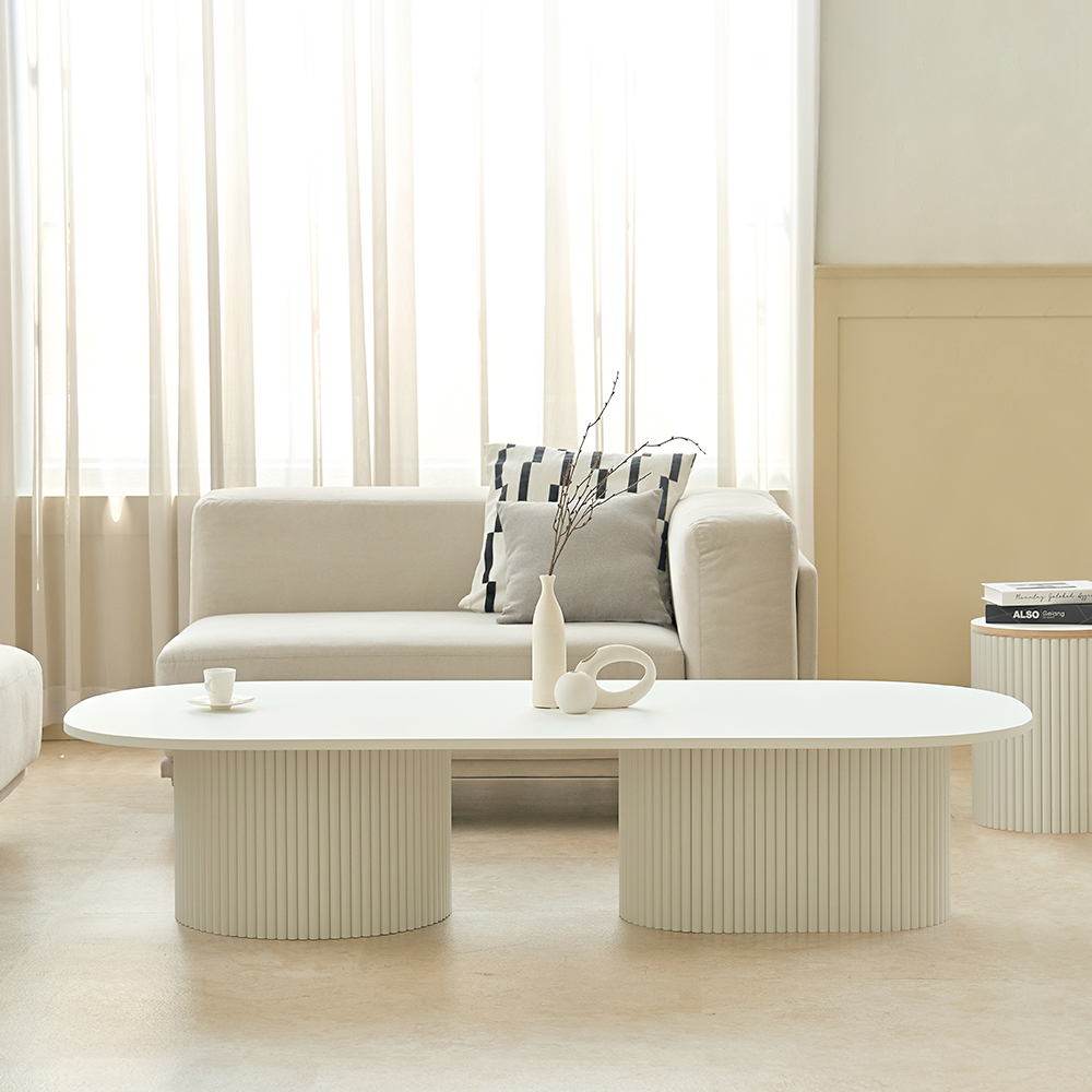 탄스 페닉스 템바보드 룽고 바쏘 1800 화이트 테이블