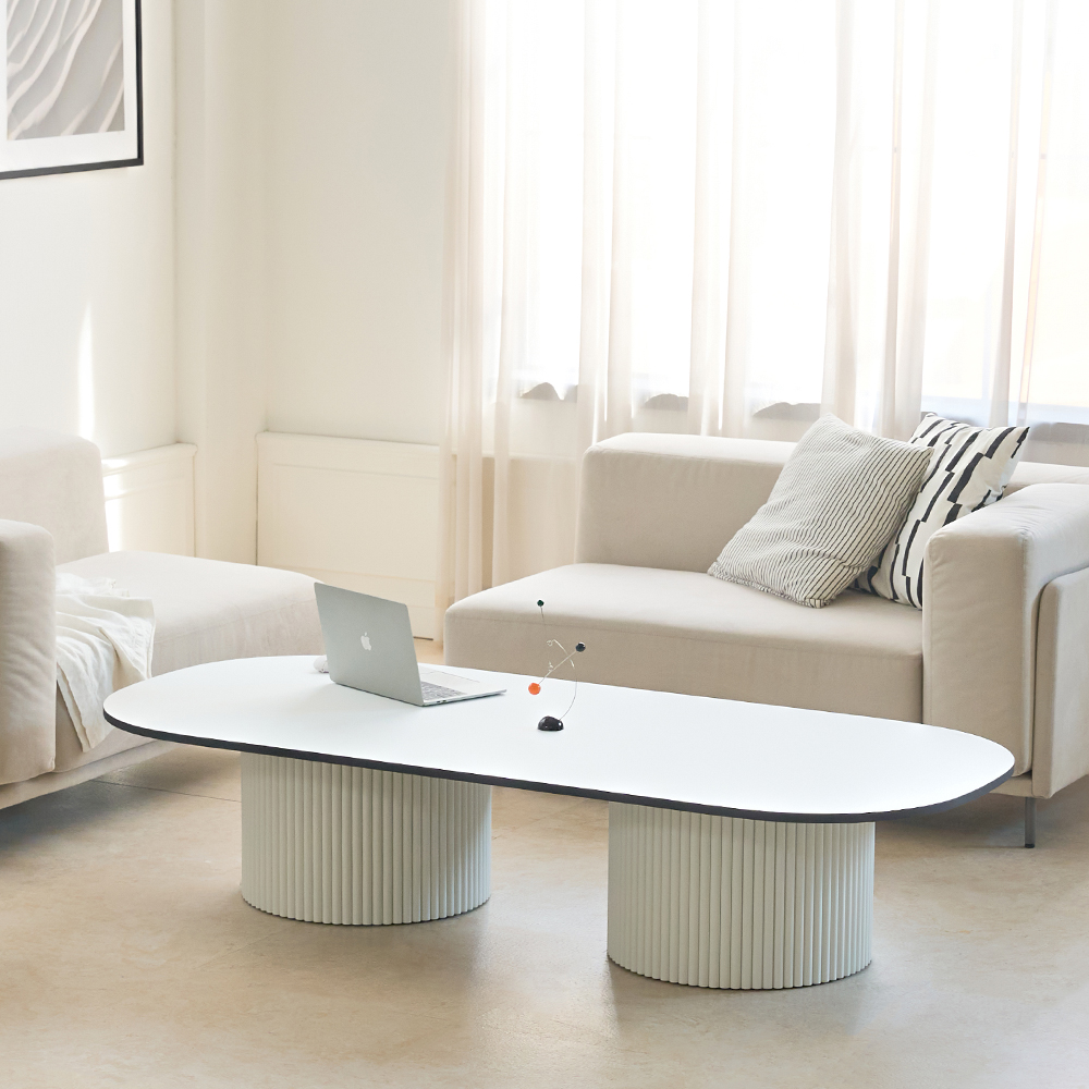 탄스 페닉스 템바보드 룽고 바쏘 1800 TR 화이트 테이블