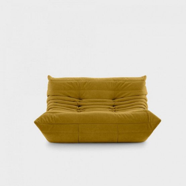 Ligne Roset Togo 2 Seat Sofa 131cm / Cat. Alcantara Curry