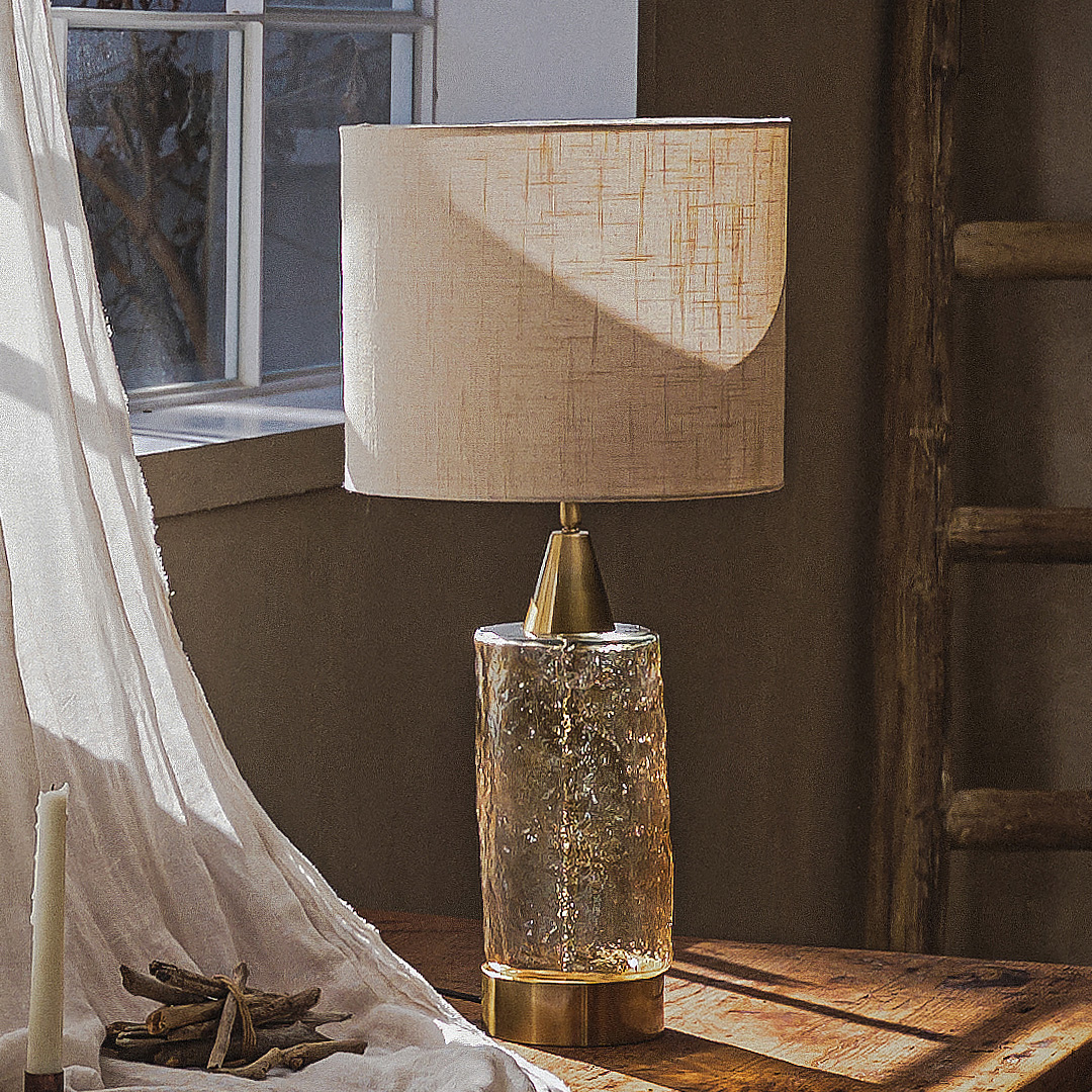 (2월특가) 스튜디오딥스 오시모로 찬란한 슬픔 드럼 테이블 램프 / Ossimoro Glass Recycling Brilliant Sorrow Drum Table Lamp (-2/24)