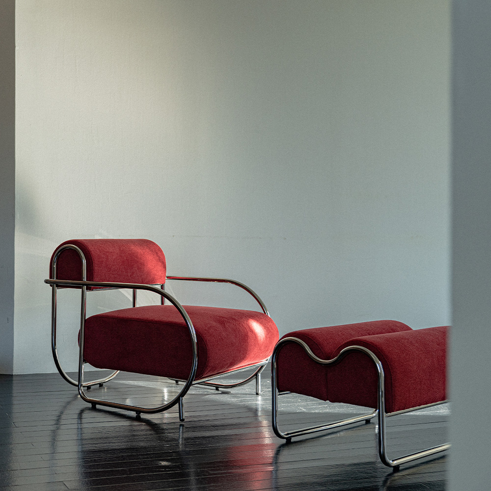 (2월특가) [단독최저] 헨지디자인 베로나 1인 이지 체어 (브루클린 / 딥레드) (-3/3)