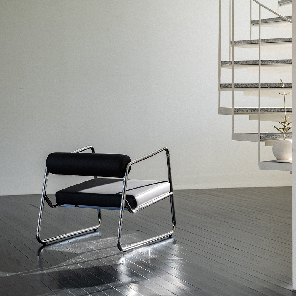 (2월특가) [단독최저] [르위켄 단독] 헨지디자인 에론 1인 이지 체어 (블랙) (-3/3)