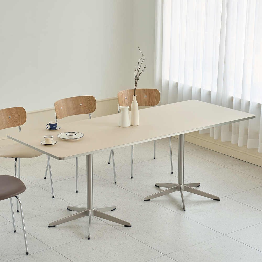 (4월특가) 탄스 페닉스 라르고 실버엣지 테이블 (2000X800 사각) (-4/30)