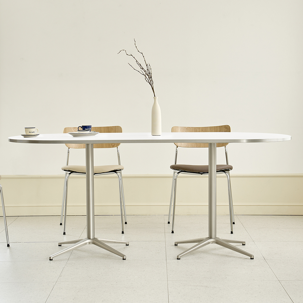 (4월특가) 탄스 HPL 라르고 실버엣지 테이블 (1800X800) (-4/30)