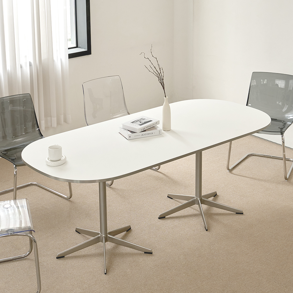 (4월특가) 탄스 HPL 라르고 실버엣지 테이블 (2000X900) (-4/30)