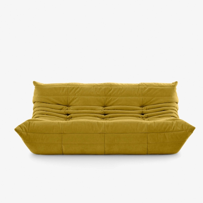Ligne Roset Togo 3 seater sofa 174cm / Cat. Alcantara Curry