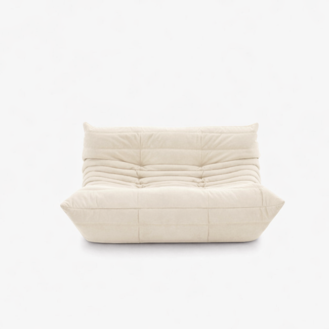 Ligne Roset Togo 2 Seat Sofa 131cm Alcantara Eggshell 토고 2인 소파 알칸테라 에그쉘
