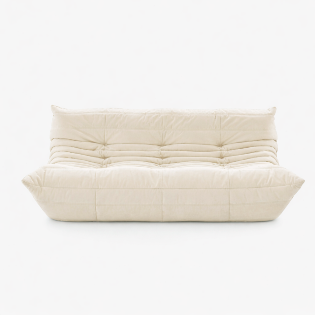Ligne Roset Togo 3 seater sofa 174cm Alcantara Eggshell 토고 3인 소파 알칸테라 에그쉘