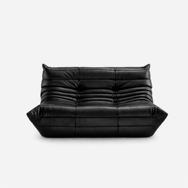 Ligne Roset Togo 2 Seat Sofa 131cm Kyoto Noir 토고 2인 소파 교토 느와르