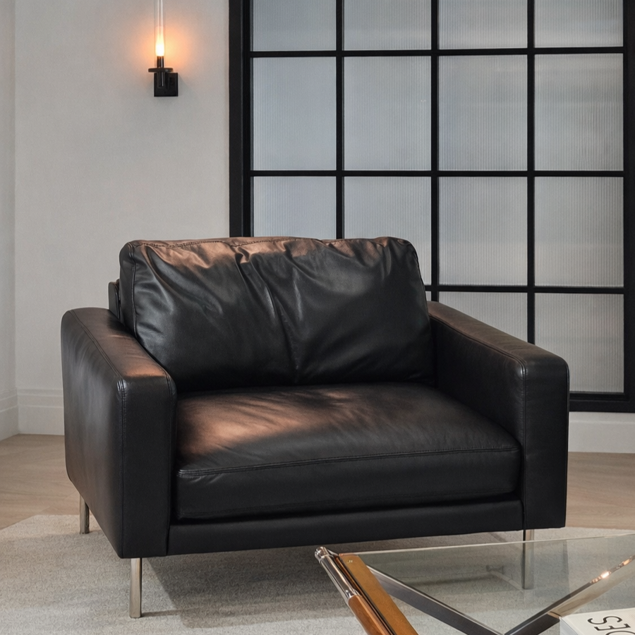 (2월특가) 세마나 비네스 프리미엄 빈티지 가죽 1인 소파 SEMANA Viness Sofa 1 Seater