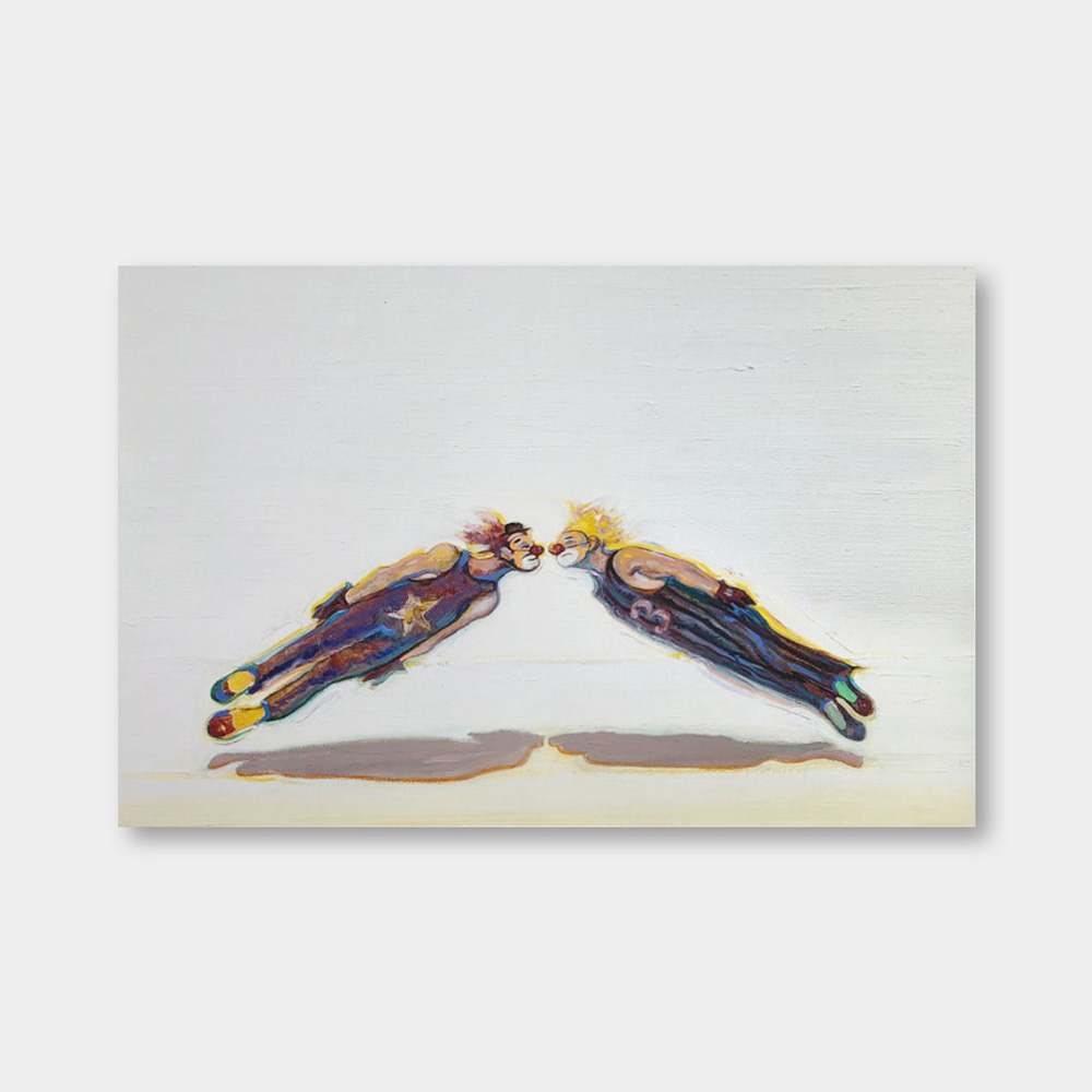 오픈에디션 / 웨인 티보 / Bumping Clowns (액자포함)