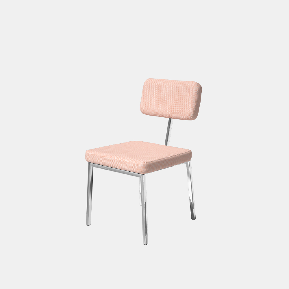 [아울렛] 헨지디자인 아델 스퀘어 체어 (핑크)