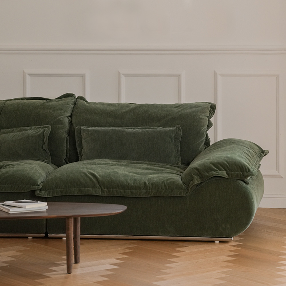 (페스타세일) 라미에스 슬로엔 워셔블 일자형 패브릭 소파 3.5인 (-4/30)