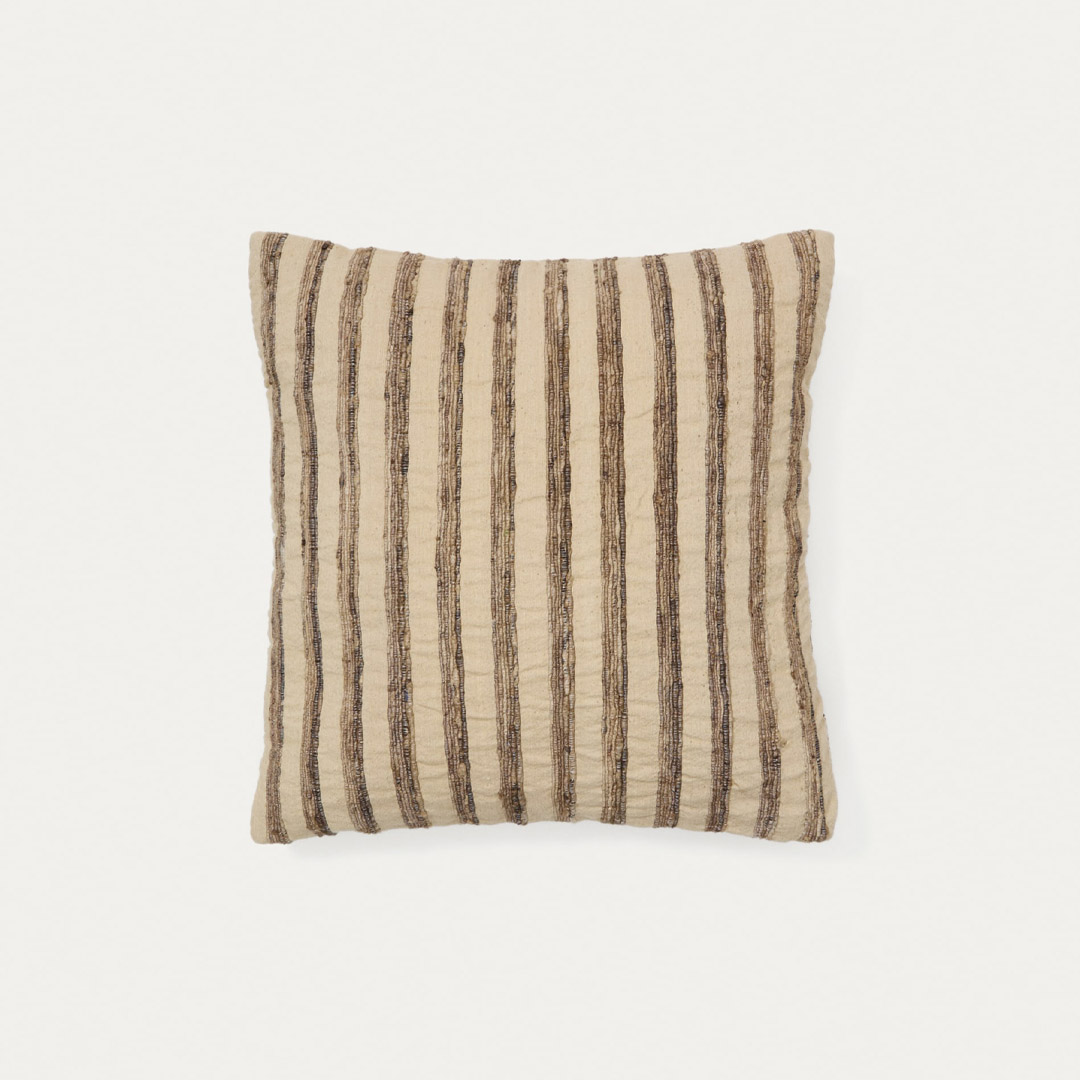 [단독쿠폰] 케이브홈 ENARA 에나라 실크 코튼 스트라이프 쿠션커버 45X45cm