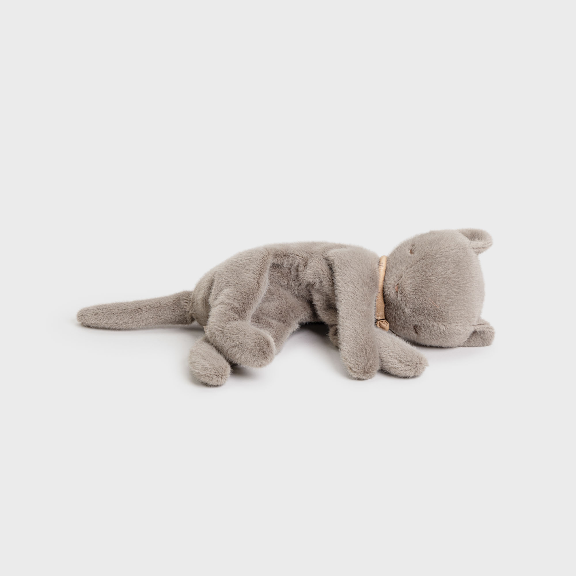 [메일레그] 슬리핑 플러시 키튼 고양이 애착인형 - Medium (Grey)