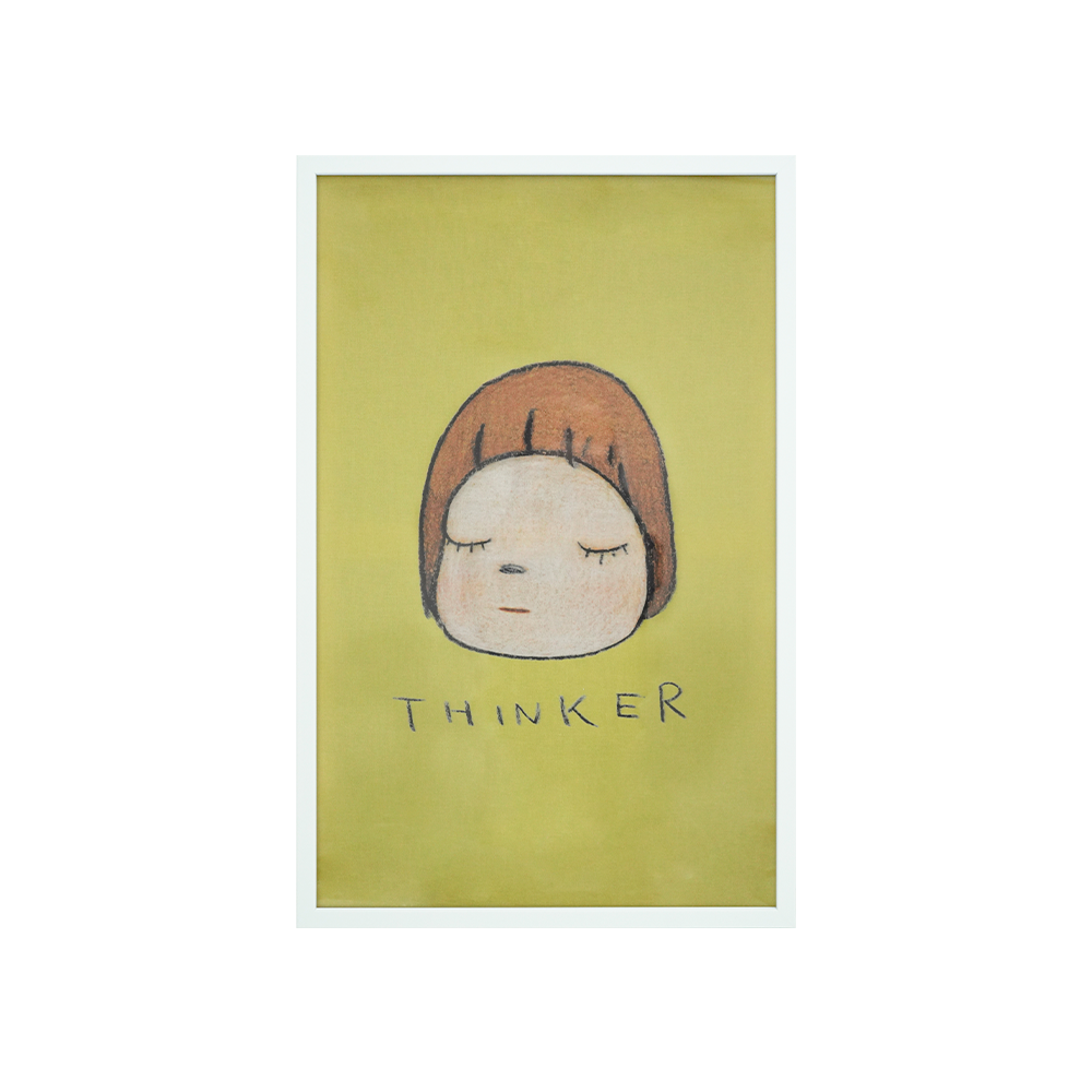 포스터 - 요시토모 나라 Little Thinker(Tea Towel) (액자포함)