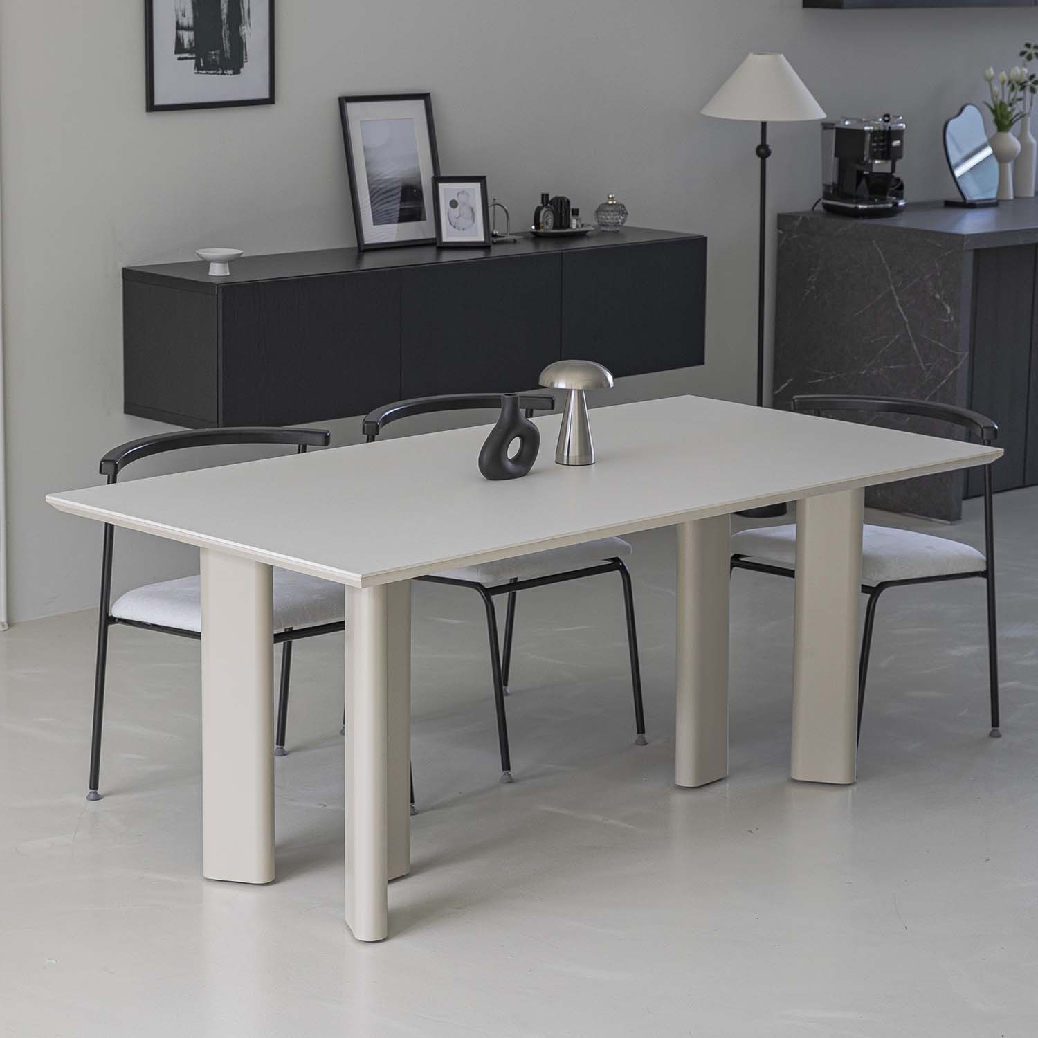 (4월특가) 베노식스 노르닉 세라믹 다이닝 테이블 (사각)