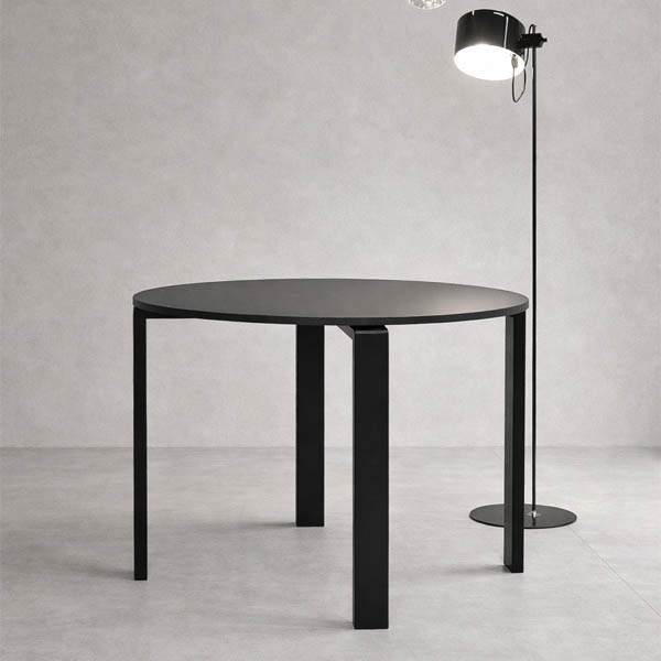 (슈퍼세일) [쿠폰] 세마나 세라믹 원형 블랙 원목 테이블 - &Phi;1000 (Black) (~5/31)