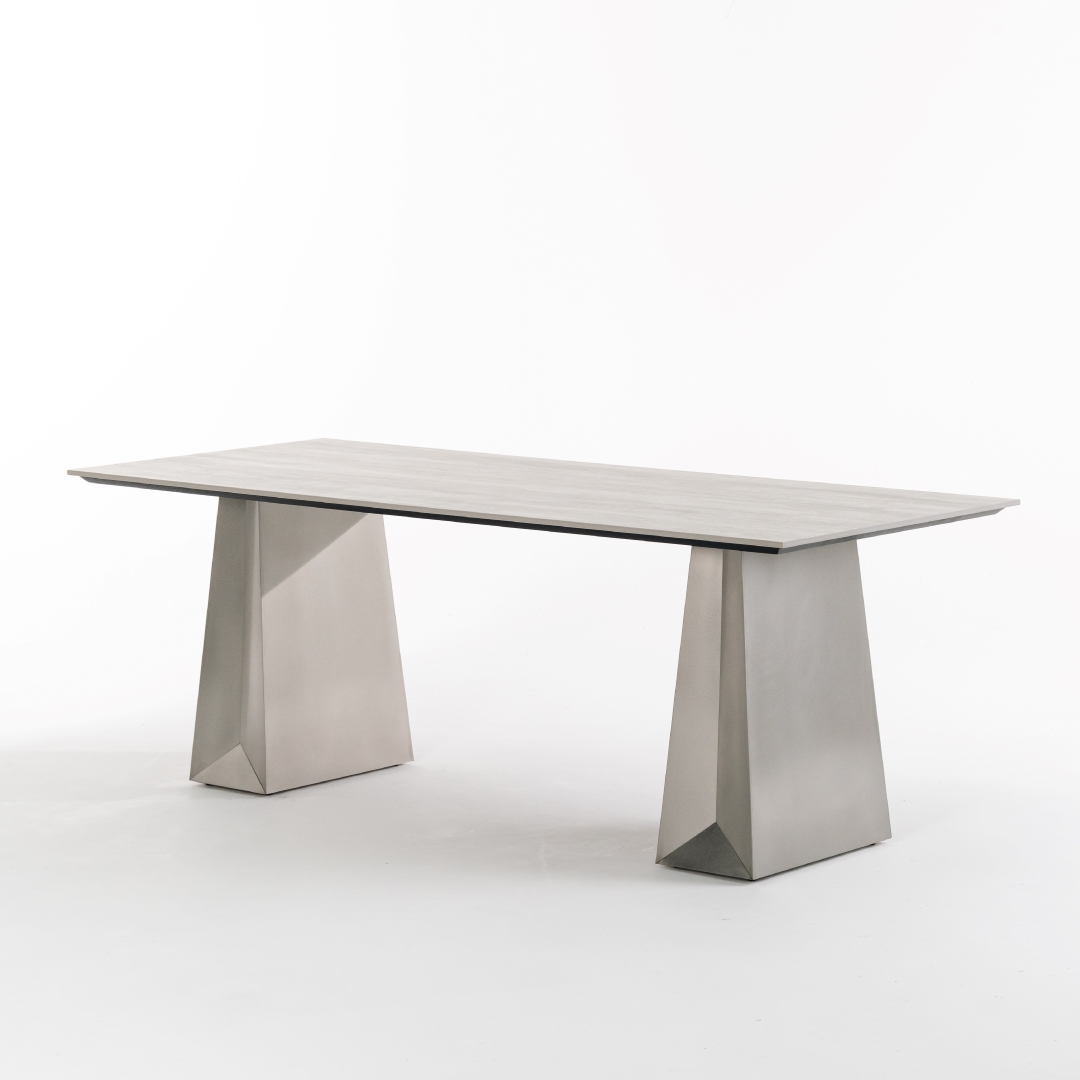 (9월특가) [아델쏘마] 토트 테이블 : 실버 트라버틴 / TOTE TABLE : SILVER TRAVERTINE