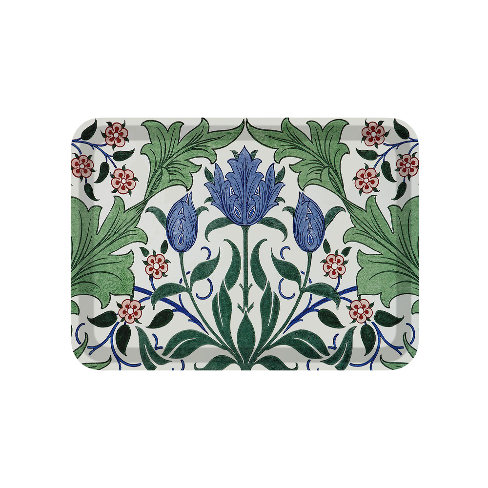 아티쉬 트레이 - 윌리엄 모리스 Floral Wallpaper Design with Tulips