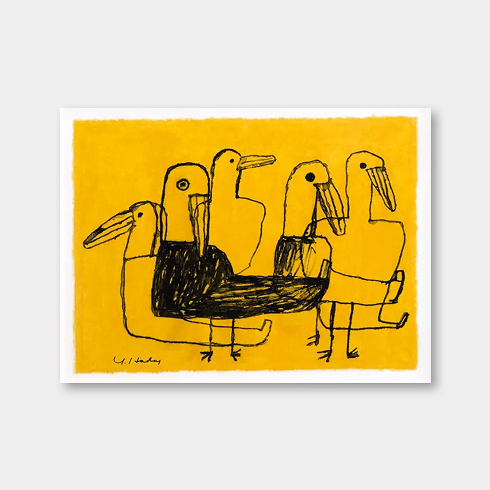 오픈에디션 / 파인리틀데이 / Yellow Birds 노란 새 포스터 (액자포함)
