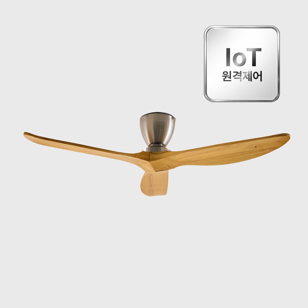 (8월특가) 스피아노 씨엘 IoT 원격제어 BLDC 우드 실링팬 132cm 52인치 천장선풍기 플랫형