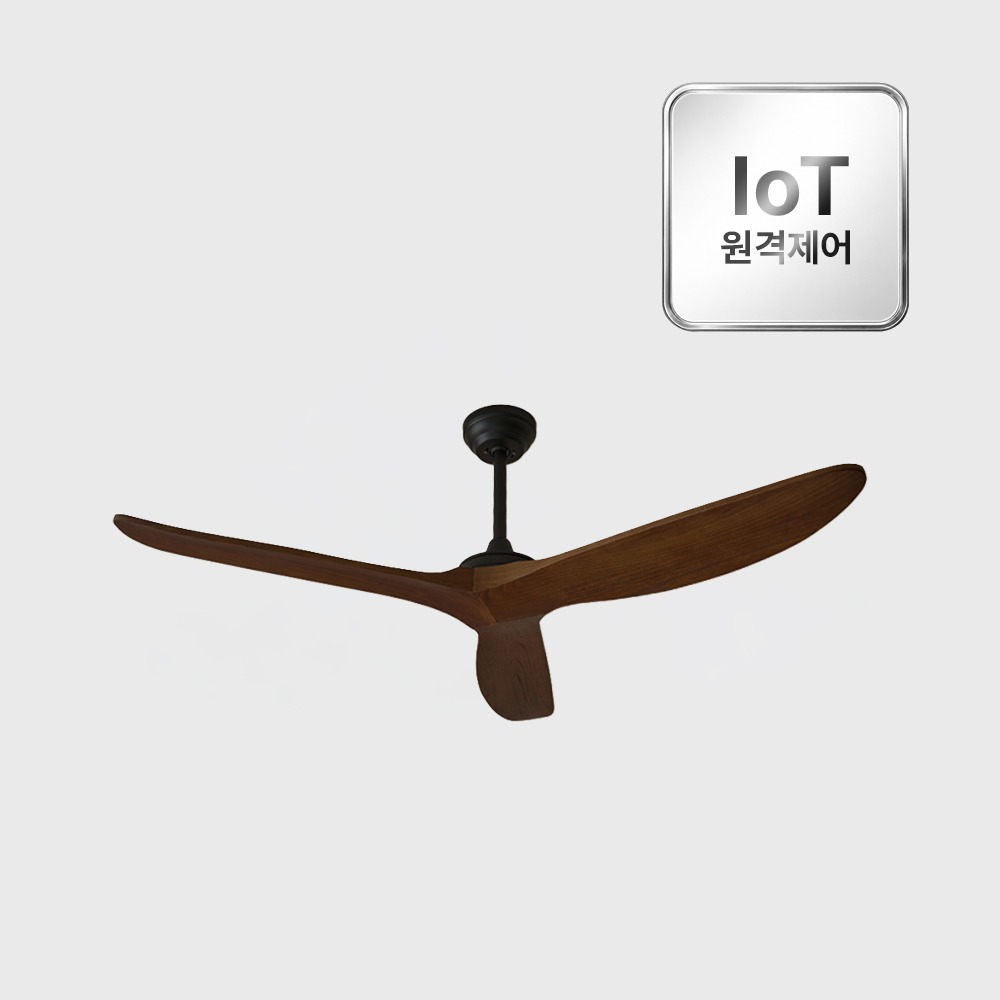 (8월특가) 스피아노 씨엘 IoT 원격제어 BLDC 우드 실링팬 132cm 52인치 천장선풍기 로드형