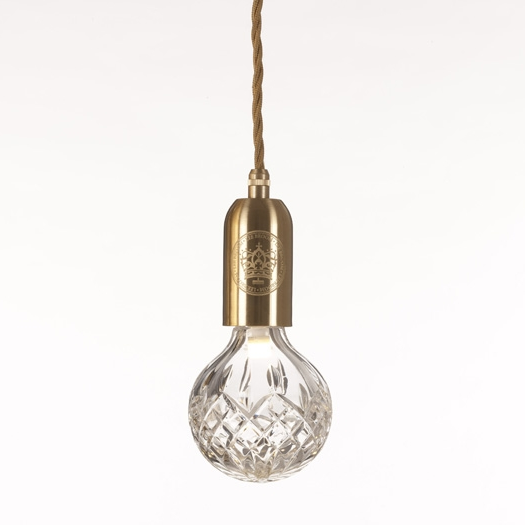 리 브룸 Crystal Bulb With Pendant, Clear