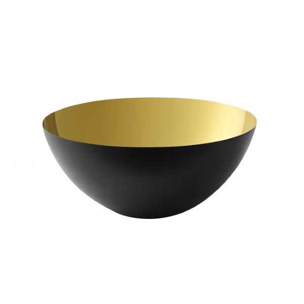 노만코펜하겐 Krenit Bowl Steel, Black&Gold