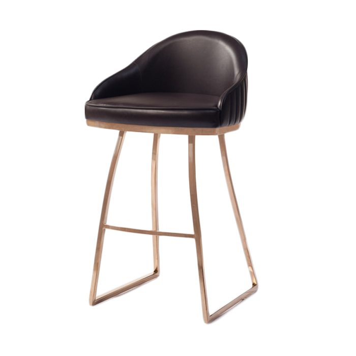 아르네 가죽 스틸 바체어