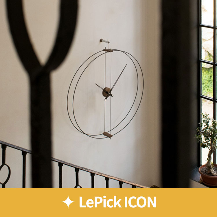 (르픽ICON) [공식수입/5년AS보증] [적립금 55000원+쿠폰] 노몬 바르셀로나 벽시계 블랙 90x100