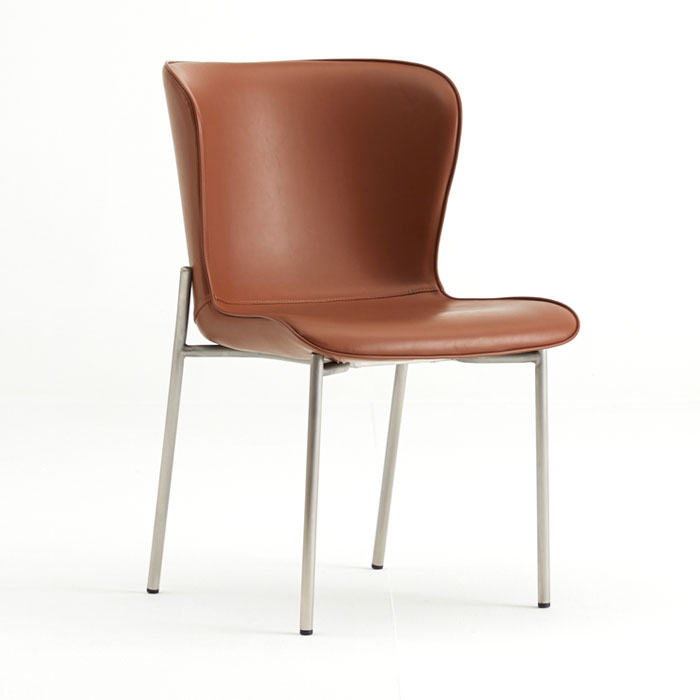 (12월특가) 보가통 가죽 스틸 의자