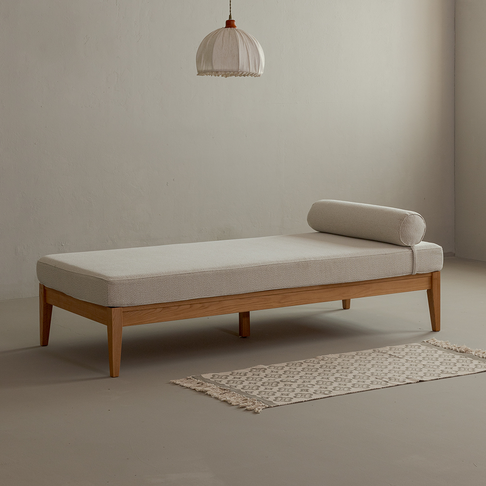 (1월특가) [적립금 15000원+쿠폰] 장미맨숀 해나 오크원목 데이베드소파 (-1/31)