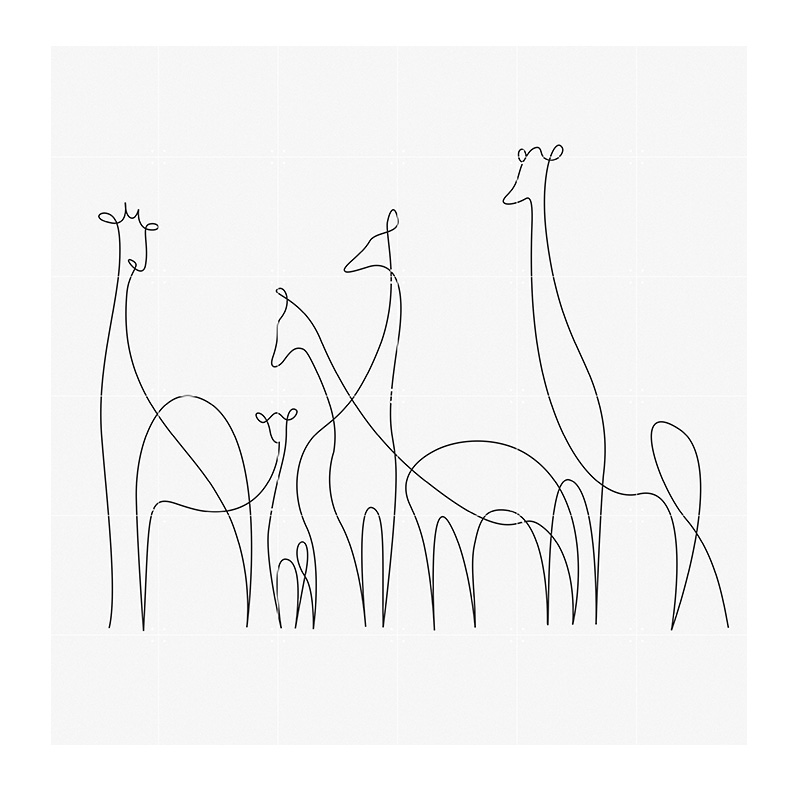 익시 기린 포스터 Giraffes (Differantly) (3% 적립)