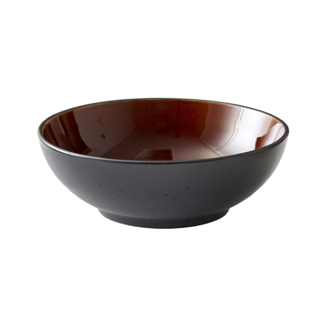 비츠 Stoneware Sald Bowl Amber