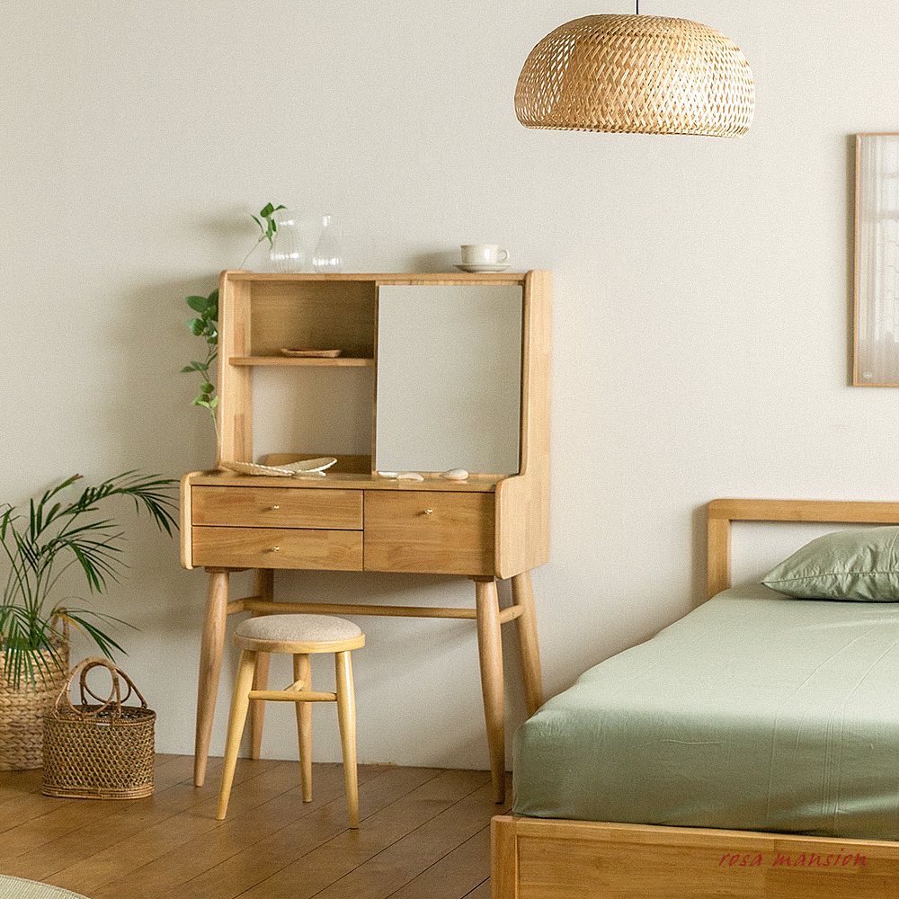 (11월특가) [적립금 1만원+쿠폰] 장미맨숀 리브 원목 화장대