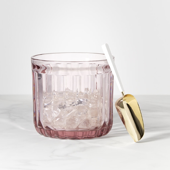 케이트스페이드 Park Circle Rose Tea Ice Bucket with Scoop