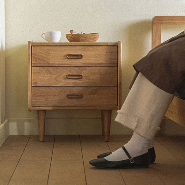 (1월특가) 장미맨숀 리브 원목 협탁 01 2colors