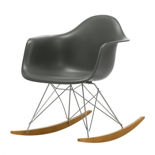 비트라 Eames Plastic Armchair Rar Chrome/Granite Grey