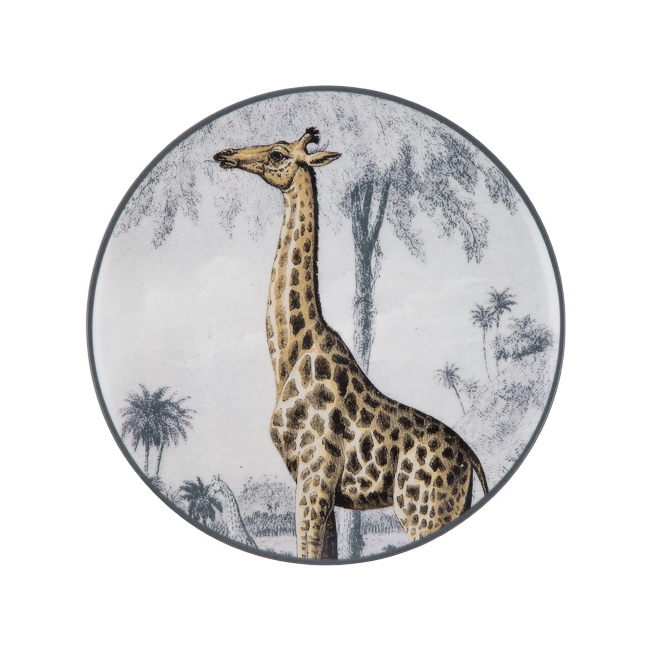 레 오토만 La Menagerie Porcelain Plate Giraffe