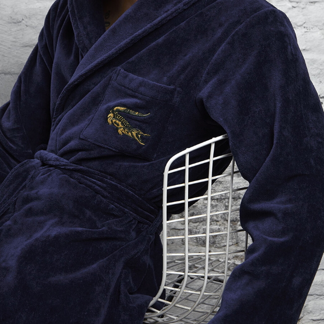 라코스테 르네 배스로브 Rene Bathrobe Marine