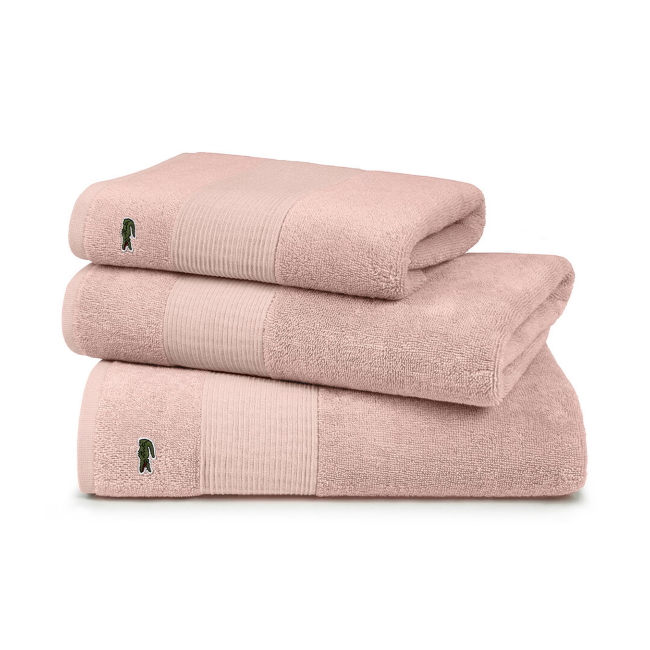 라코스테 르 크로코 타올 Le Croco Towel Pale Pink