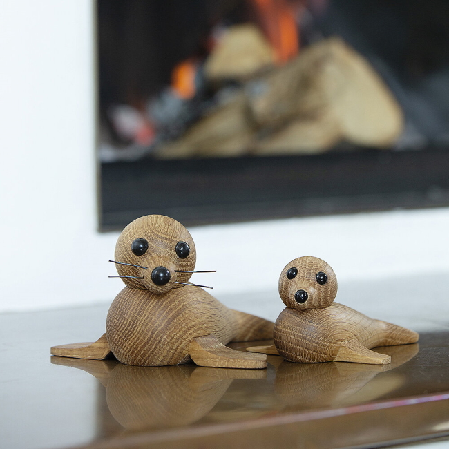 스프링코펜하겐 바다표범 피규어 Seal Wooden Figurine