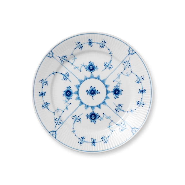 로얄코펜하겐 블루 플레인 플레이트 Blue Fluted Plain Plate 22cm