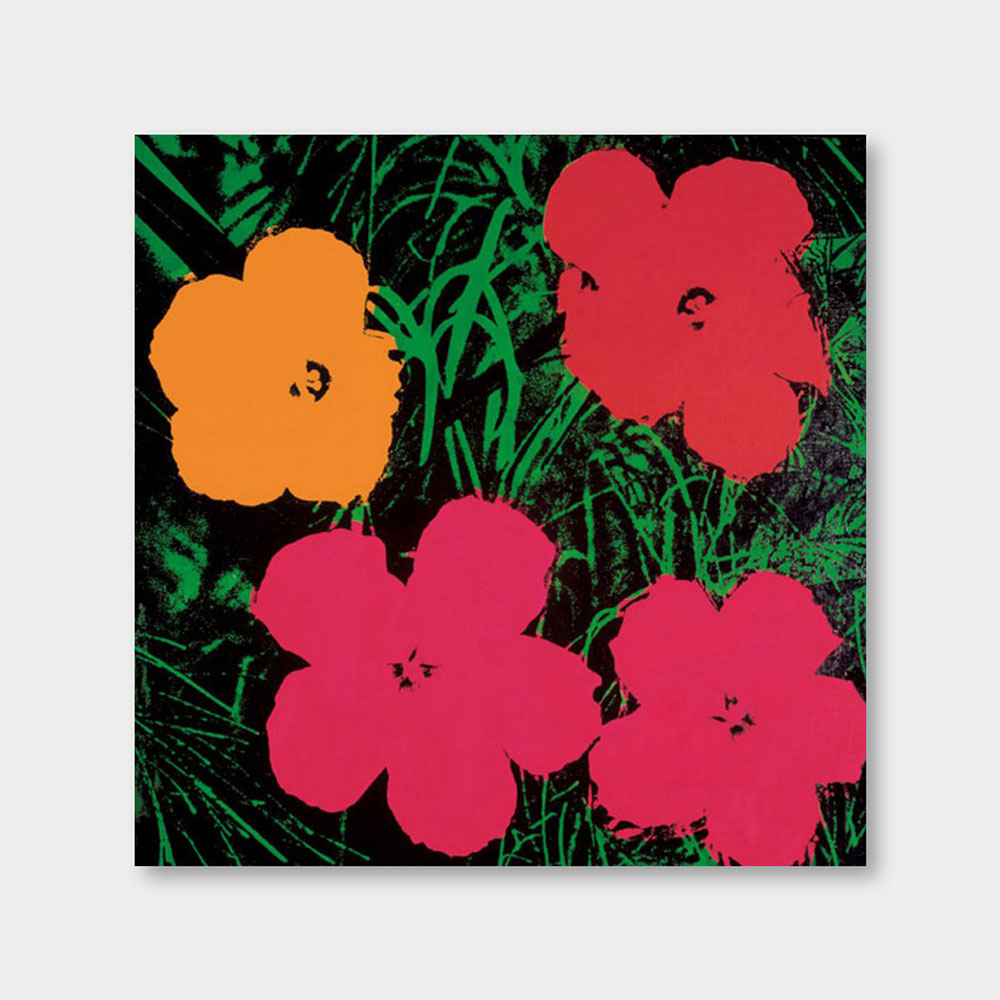 [르위켄단독] 오픈에디션 앤디 워홀 Flowers 1964 (red, yellow, pink) (액자포함) [3% 적립]